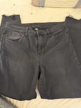 Kut from the Kloth High-Rise Straight Jeans - black